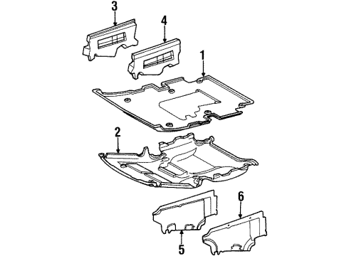 Mercedes-Benz 124-520-65-23 Side Shield 124-520-65-23 Mercedes-Benz Side Shield