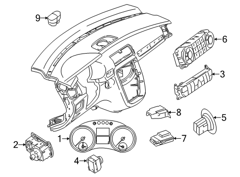 Mercedes-Benz 251-905-28-00-9174 SWITCH BLOCK Mercedes-Benz 251-905-28-00-9174 SWITCH BLOCK