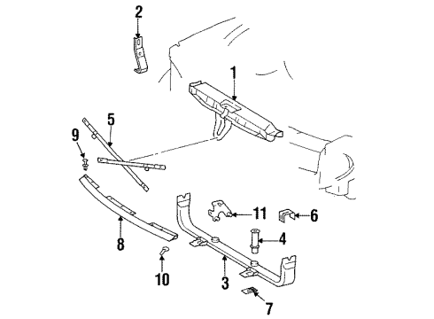 129-620-04-85 Mercedes-Benz Diagonal Brace