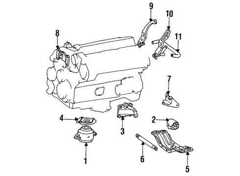 Mercedes-Benz 120-220-06-41 Support Bracket 120-220-06-41 Mercedes-Benz Support Bracket
