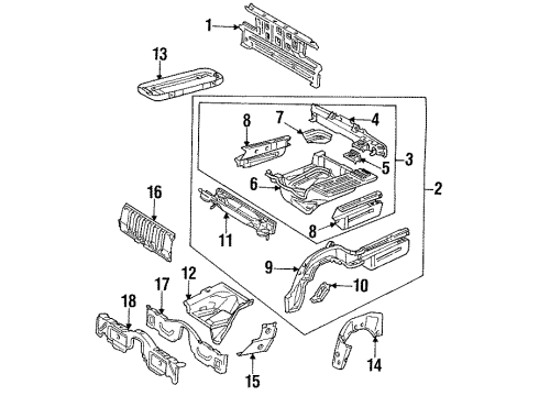 Mercedes-Benz 129-610-05-61 Floor 129-610-05-61 Mercedes-Benz Floor