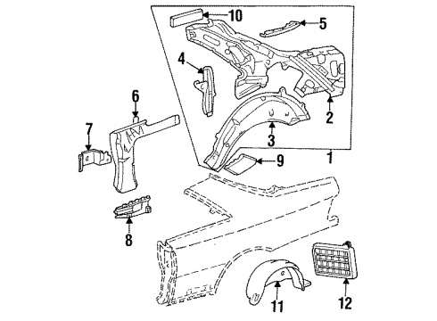 Mercedes-Benz 140-698-07-30 Splash Shield 140-698-07-30 Mercedes-Benz Splash Shield
