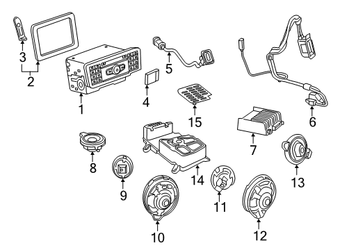 Mercedes-Benz 246-820-01-00 Speaker, Center Rear Mercedes-Benz 246-820-01-00 Speaker, Center Rear