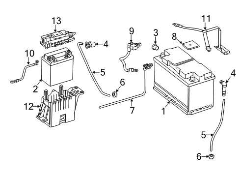 Mercedes-Benz 231-540-05-30-64 BATTERY LINE Mercedes-Benz 231-540-05-30-64 BATTERY LINE