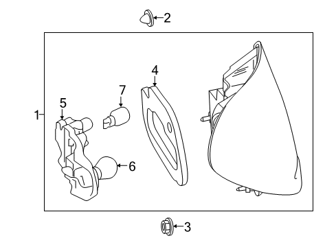 Mercedes-Benz 205-906-50-03-64 REAR LAMP COMBINATION Mercedes-Benz 205-906-50-03-64 REAR LAMP COMBINATION