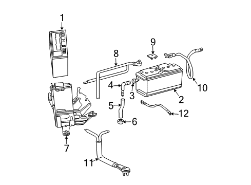 Mercedes-Benz 210-546-01-41 Battery Cable Connector 210-546-01-41 Mercedes-Benz Battery Cable Connector