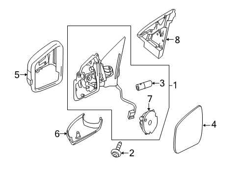 Mercedes-Benz 166-810-01-01-9112 MIRROR BOWL Mercedes-Benz 166-810-01-01-9112 MIRROR BOWL