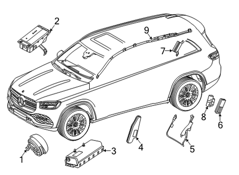 Mercedes-Benz 000000-007932-64 Rear Seat Air Bag Bolt 000000-007932-64 Mercedes-Benz Rear Seat Air Bag Bolt