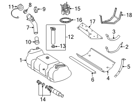 463-470-43-01 Mercedes-Benz Fuel Tank