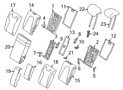 Mercedes-Benz 247-920-26-02-3F53 OUTER COV., RR SEAT BACKR Mercedes-Benz 247-920-26-02-3F53 OUTER COV., RR SEAT BACKR