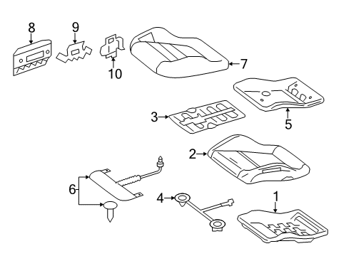 Mercedes-Benz 207-910-31-06-64-7J95 COVER, DRIVER SEAT CUSH. Mercedes-Benz 207-910-31-06-64-7J95 COVER, DRIVER SEAT CUSH.