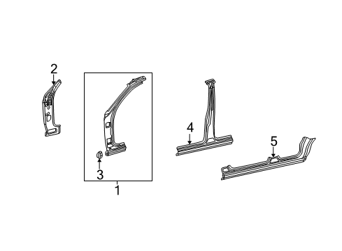 Mercedes-Benz 163-637-39-16 Reinforcement 163-637-39-16 Mercedes-Benz Reinforcement