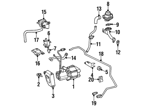 Mercedes-Benz 102-995-11-01 Tube Clamp 102-995-11-01 Mercedes-Benz Tube Clamp
