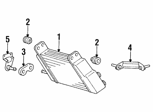 Mercedes-Benz 126-500-31-31 Oil Cooler Mount Bracket Mercedes-Benz 126-500-31-31 Oil Cooler Mount Bracket