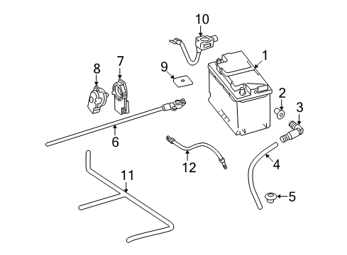 Mercedes-Benz 212-440-60-07 Positive Cable Mercedes-Benz 212-440-60-07 Positive Cable