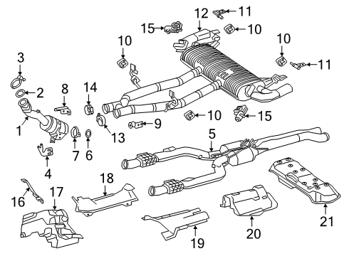 253-490-43-19 Mercedes-Benz Intermediate Pipe