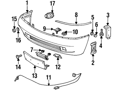 Mercedes-Benz 140-880-32-70 Bumper Mercedes-Benz 140-880-32-70 Bumper