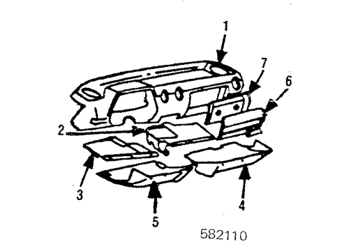 Mercedes-Benz 123-680-09-17-9007 Lower Trim Panel 123-680-09-17-9007 Mercedes-Benz Lower Trim Panel