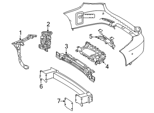 Mercedes-Benz 297-880-21-00 BASIC CARRIER, BUMPER Mercedes-Benz 297-880-21-00 BASIC CARRIER, BUMPER