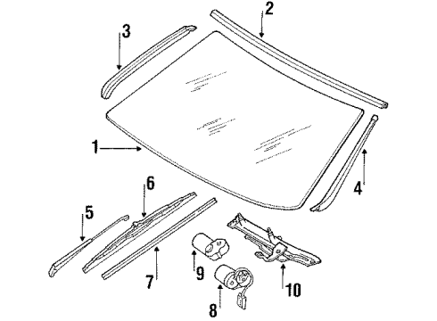 126-670-37-22 Mercedes-Benz Reveal Molding