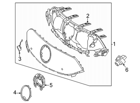 Mercedes-Benz 297-880-25-03 RADIATOR SHELL Mercedes-Benz 297-880-25-03 RADIATOR SHELL