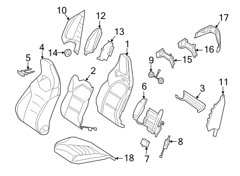 Mercedes-Benz 177-910-00-07 PADDING, FRT. SEAT BACKR. Mercedes-Benz 177-910-00-07 PADDING, FRT. SEAT BACKR.