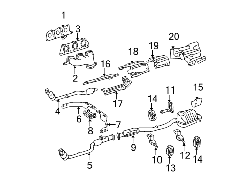 Mercedes-Benz 203-490-93-21 Muffler Mercedes-Benz 203-490-93-21 Muffler