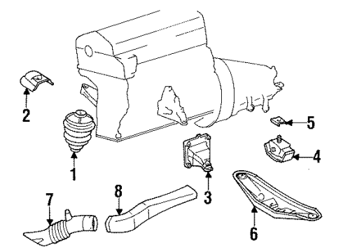 Mercedes-Benz 124-241-15-34 Cover Plate Mercedes-Benz 124-241-15-34 Cover Plate