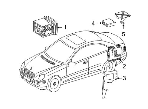 Mercedes-Benz 211-870-73-90 Control Unit Mercedes-Benz 211-870-73-90 Control Unit