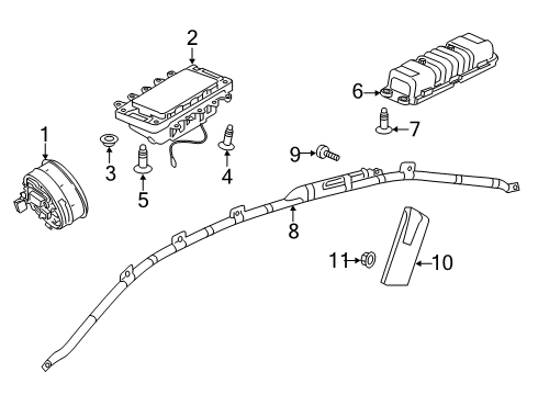 Mercedes-Benz 177-860-33-00 Side Impact Inflator Module Mercedes-Benz 177-860-33-00 Side Impact Inflator Module