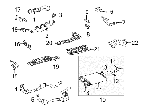 Mercedes-Benz 163-490-05-01 Muffler 163-490-05-01 Mercedes-Benz Muffler