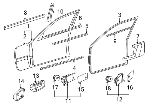 Mercedes-Benz 202-988-17-78 Body Side Molding Clip 202-988-17-78 Mercedes-Benz Body Side Molding Clip