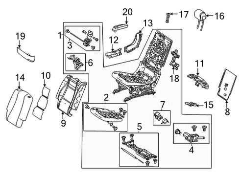Mercedes-Benz 167-920-03-23-8V56 OUTER COV., RR SEAT BACKR