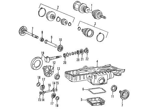 Mercedes-Benz 124-330-05-44 Inner Axle Shaft Mercedes-Benz 124-330-05-44 Inner Axle Shaft