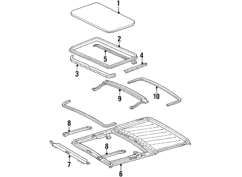 Mercedes-Benz 126-780-37-29 Frame Assembly 126-780-37-29 Mercedes-Benz Frame Assembly