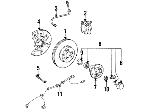 Mercedes-Benz 140-540-12-09 Speed Sensor 140-540-12-09 Mercedes-Benz Speed Sensor