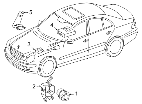 Mercedes-Benz 211-821-31-51-7376 SWITCH