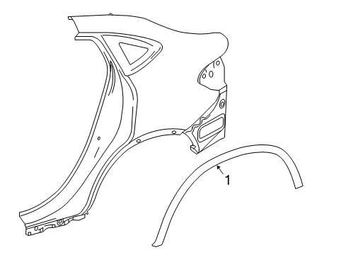 Mercedes-Benz 253-890-08-00 Mud Guard 253-890-08-00 Mercedes-Benz Mud Guard