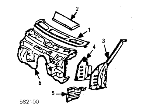 Mercedes-Benz 123-671-10-30 Reveal Molding 123-671-10-30 Mercedes-Benz Reveal Molding