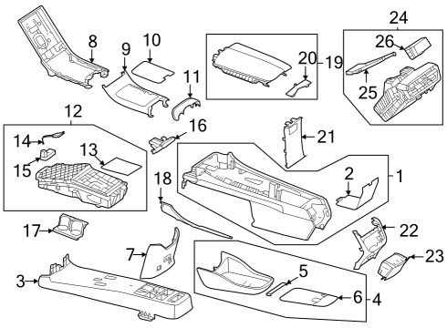 Mercedes-Benz 296-680-15-04-8W59 Cover Trim Mercedes-Benz 296-680-15-04-8W59 Cover Trim