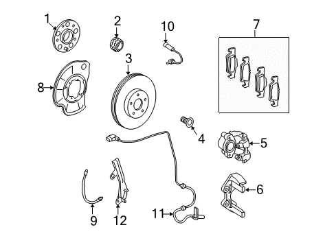Mercedes-Benz 002-420-27-83 Caliper Mercedes-Benz 002-420-27-83 Caliper