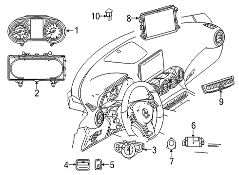 Mercedes-Benz 190-900-73-03-9051 Multifunction Switch 190-900-73-03-9051 Mercedes-Benz Multifunction Switch