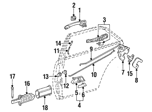 Mercedes-Benz 124-988-71-78 Lock Rod Clip Mercedes-Benz 124-988-71-78 Lock Rod Clip