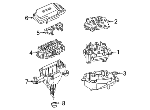 Mercedes-Benz 167-540-44-28 Fuse Box Mercedes-Benz 167-540-44-28 Fuse Box