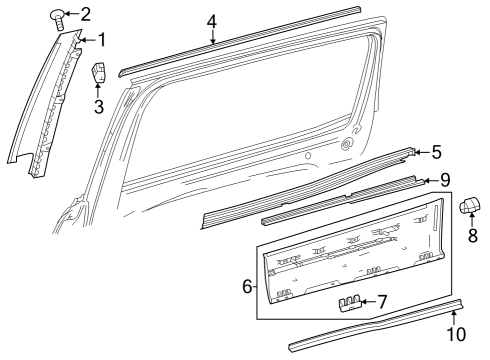 Mercedes-Benz 247-732-38-01 TRIM MOLDING