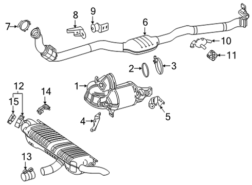 Mercedes-Benz 167-492-16-00 Rear Muffler Ring 167-492-16-00 Mercedes-Benz Rear Muffler Ring