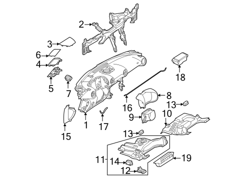 Mercedes-Benz 232-680-44-00-3C86 INSTRUMENT PANEL Mercedes-Benz 232-680-44-00-3C86 INSTRUMENT PANEL