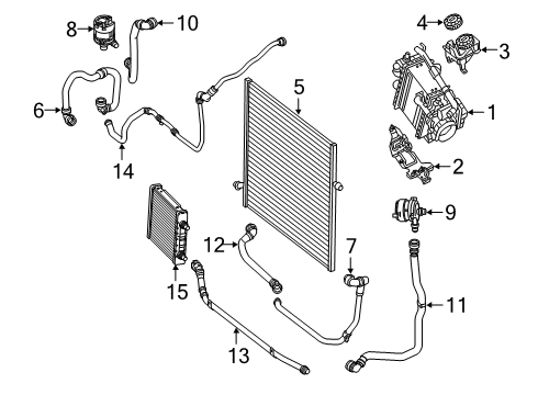 Mercedes-Benz 222-501-32-00-64 COOLANT HOSE Mercedes-Benz 222-501-32-00-64 COOLANT HOSE