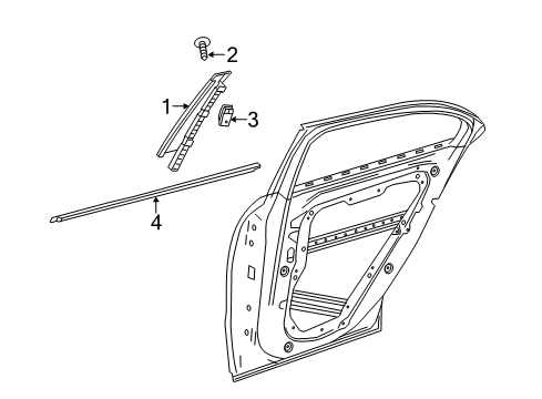 Mercedes-Benz 156-735-11-00 Ornamental Trim 156-735-11-00 Mercedes-Benz Ornamental Trim