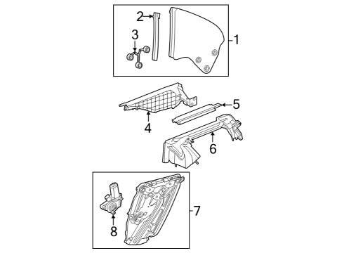 Mercedes-Benz 232-670-53-00 SIDE WINDOW PANE Mercedes-Benz 232-670-53-00 SIDE WINDOW PANE